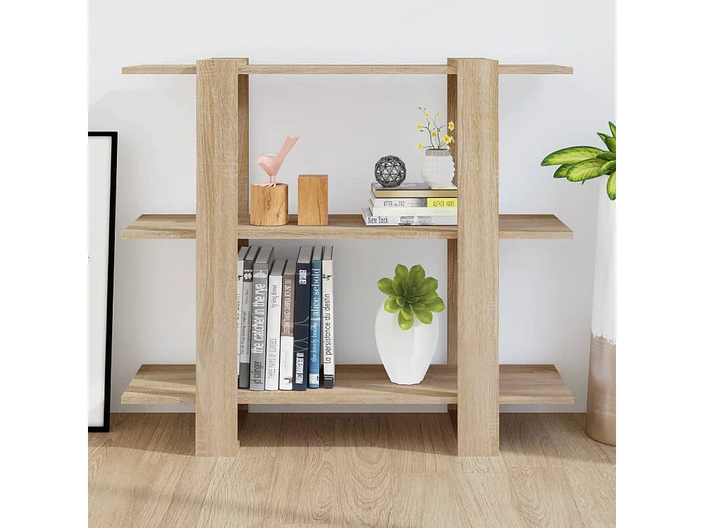 Corydon  Bibliothèque/Séparateur de pièce Chêne Sonoma 100x30x87 cm