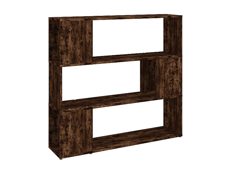 Norman  Bibliothèque/Séparateur de pièce Chêne fumé 100x24x94 cm