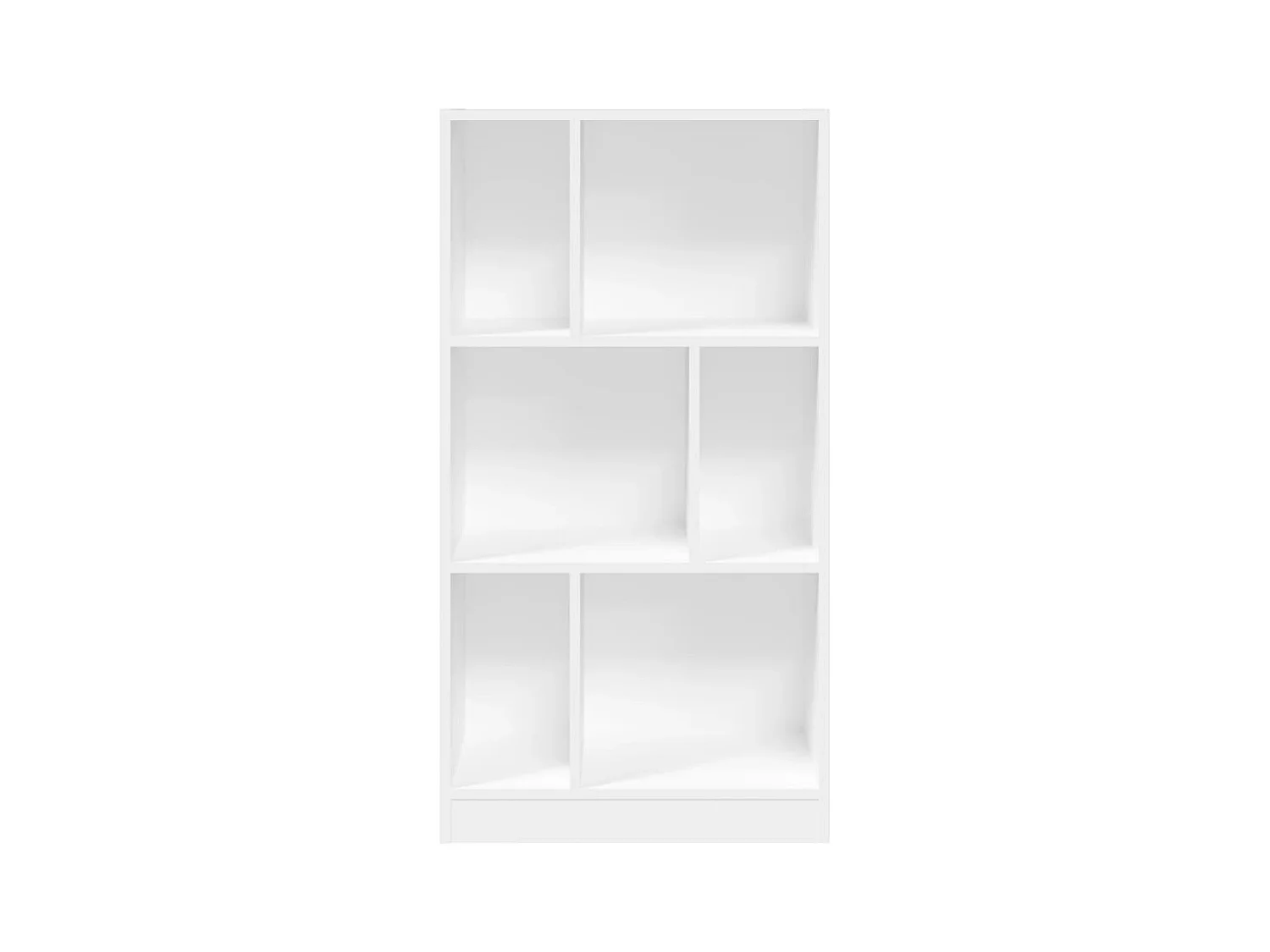 York  Boekenkast 57x28,5x107,5 cm bewerkt hout wit