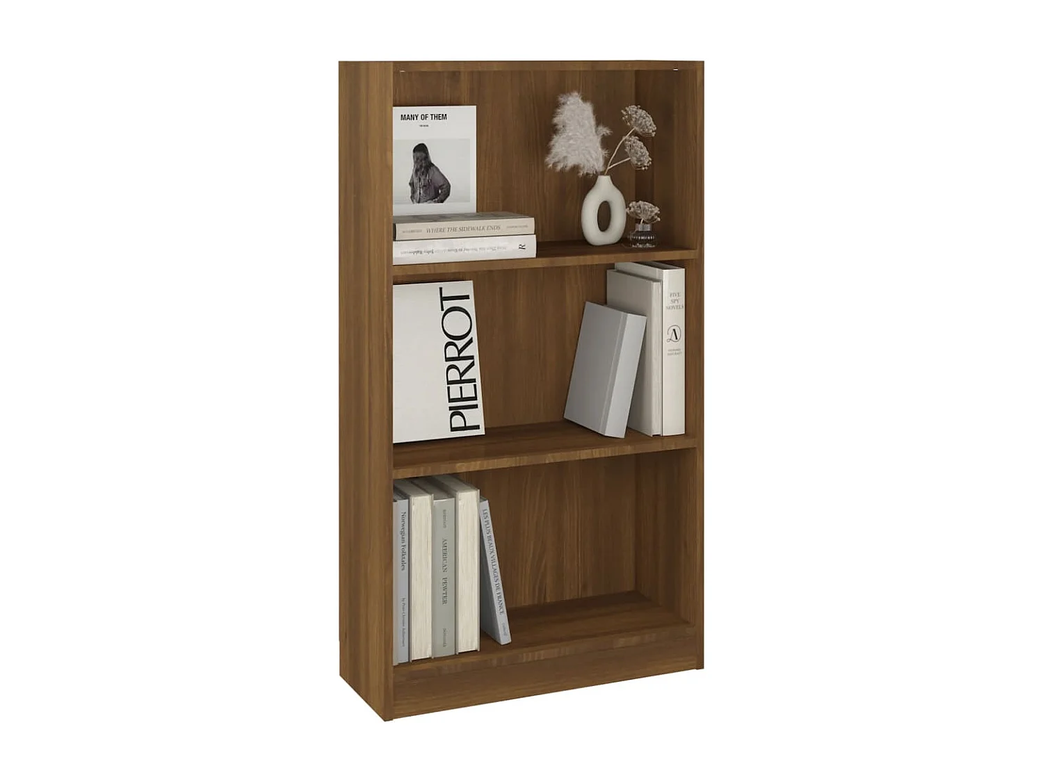 Jairo  Bibliothèque Chêne marron 60x24x109 cm Bois d'ingénierie