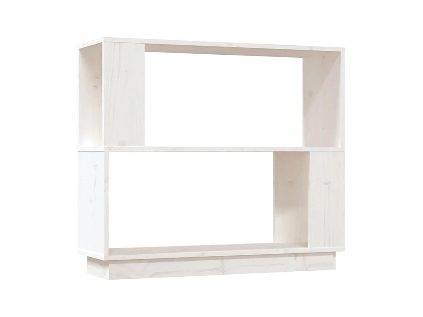 Jean-Paul-Jacques  Bibliothèque/Séparateur de pièce Blanc 80x25x70 cm Pin solide