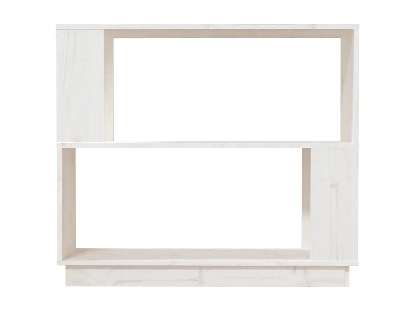 Jean-Paul-Jacques  Bibliothèque/Séparateur de pièce Blanc 80x25x70 cm Pin solide