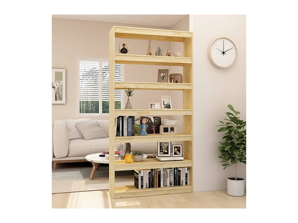 Centerville  Bibliothèque/Séparateur de pièce 100x30x200 cm pin massif