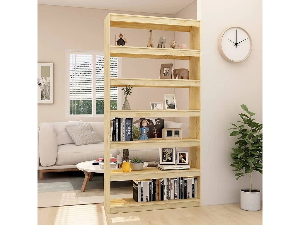 Centerville  Bibliothèque/Séparateur de pièce 100x30x200 cm pin massif