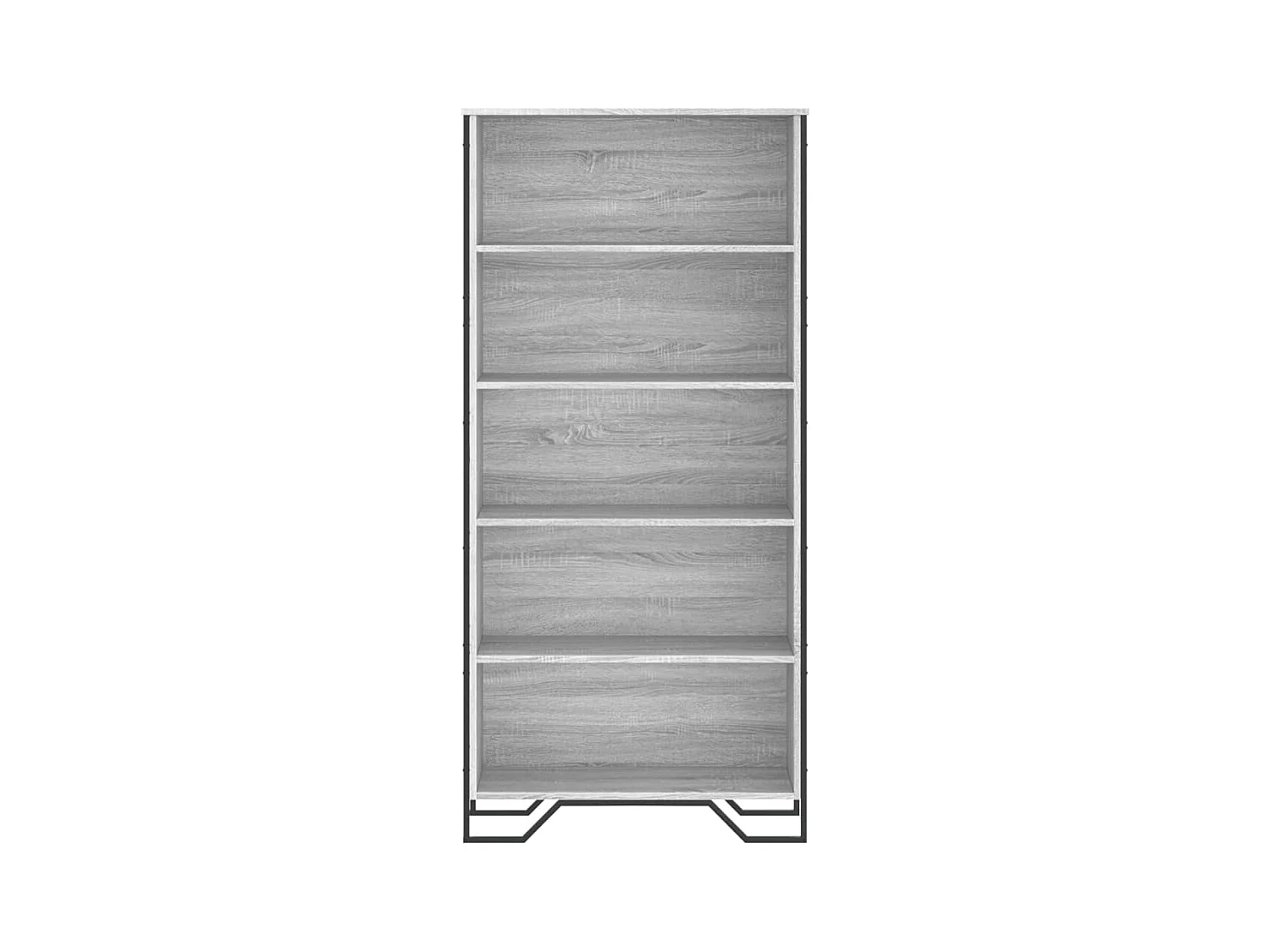 Olga  Bibliothèque sonoma gris 80x31x169 cm bois d'ingénierie