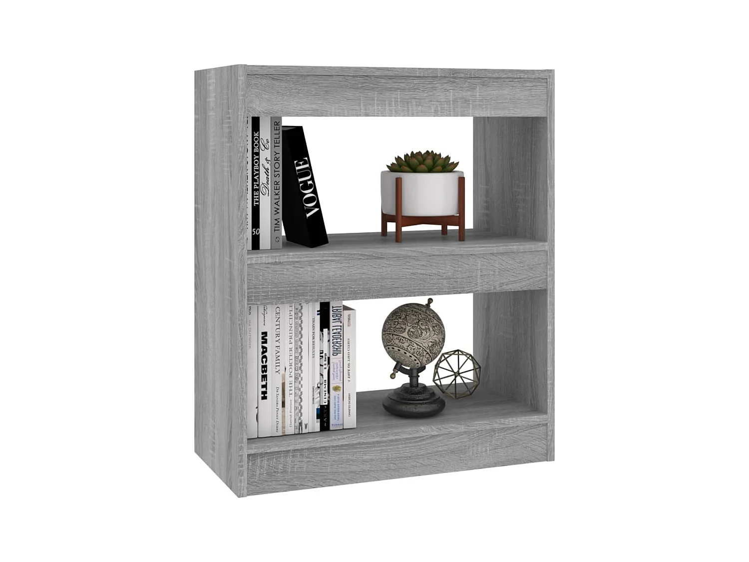 Marthir  Bibliothèque/Séparateur de pièce Sonoma gris 60x30x72 cm