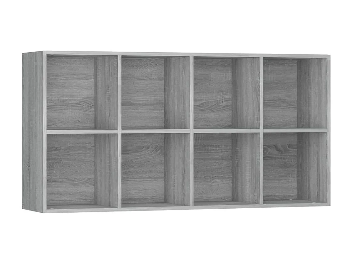 Pieter  Bibliothèque/Buffet Sonoma gris 66x30x130 cm Bois d'ingénierie