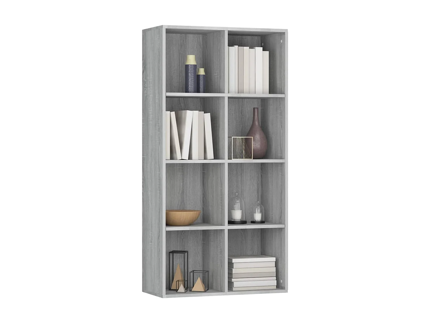 Pieter  Bibliothèque/Buffet Sonoma gris 66x30x130 cm Bois d'ingénierie