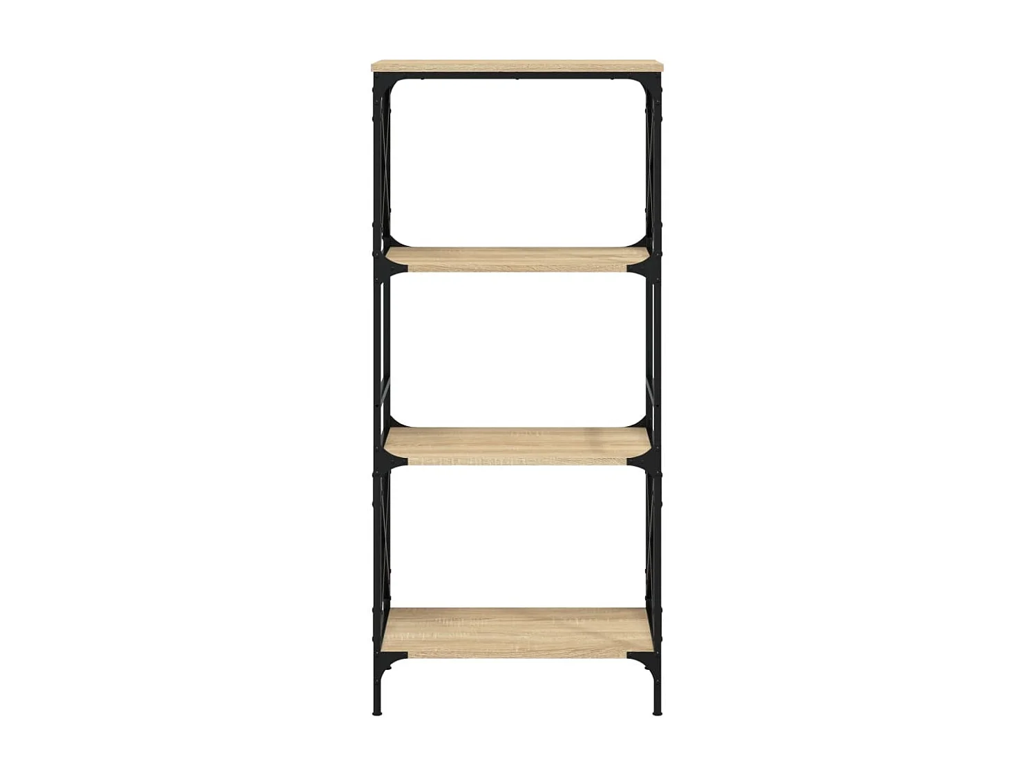 Uusikaupunki  Bibliothèque à 4 niveaux chêne sonoma 59x35x132 cm