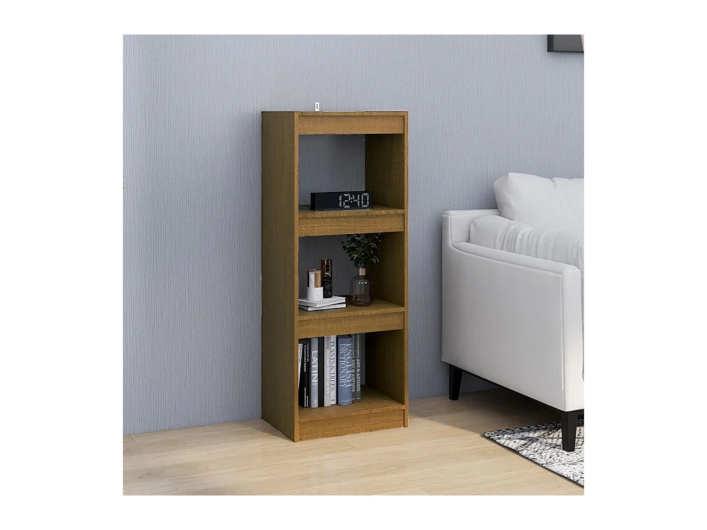 Centerville  Bibliothèque/Séparateur de pièce Marron miel 40x30x103,5 cm Pin