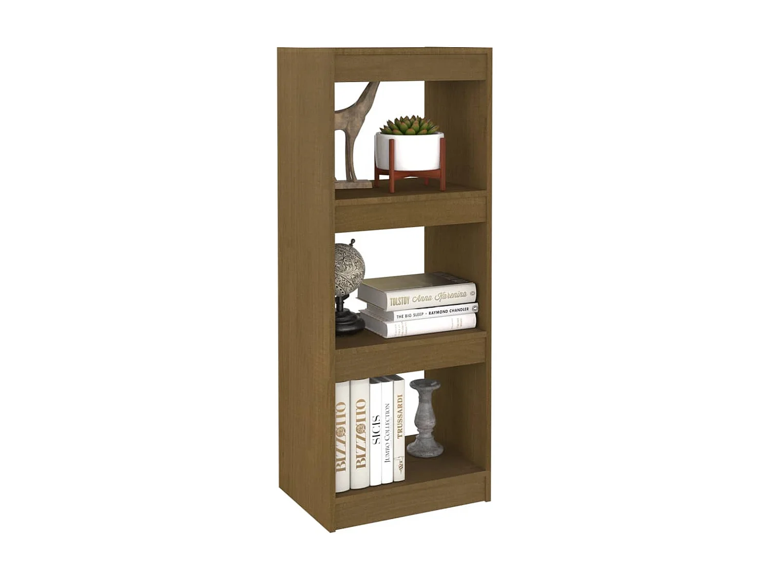 Centerville  Bibliothèque/Séparateur de pièce Marron miel 40x30x103,5 cm Pin