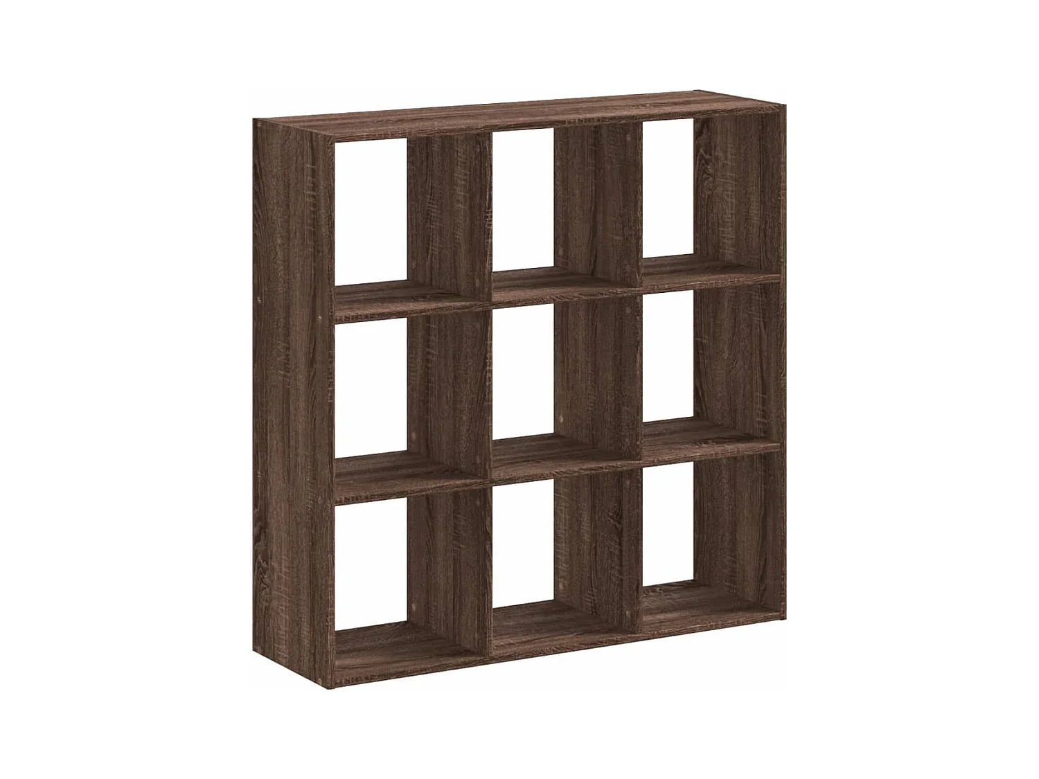 Digna  Bibliothèque chêne marron 102x32x102 cm bois d'ingénierie