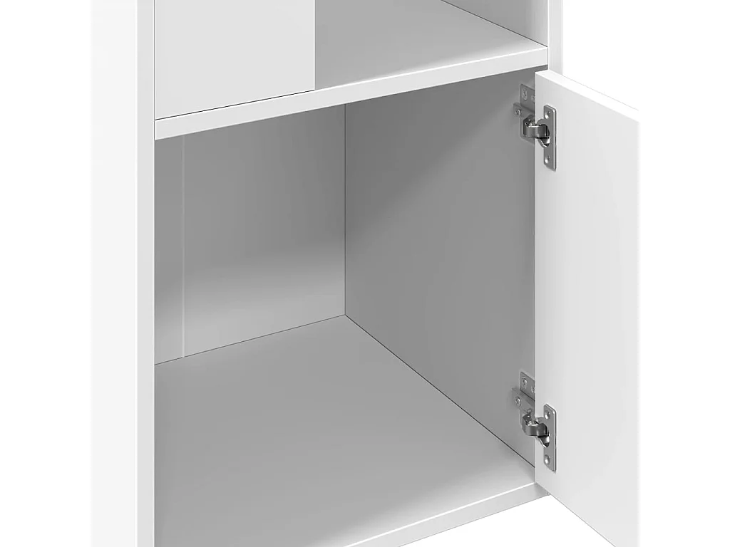 Allentown  Bibliothèque blanc 40x36x189 cm bois d'ingénierie