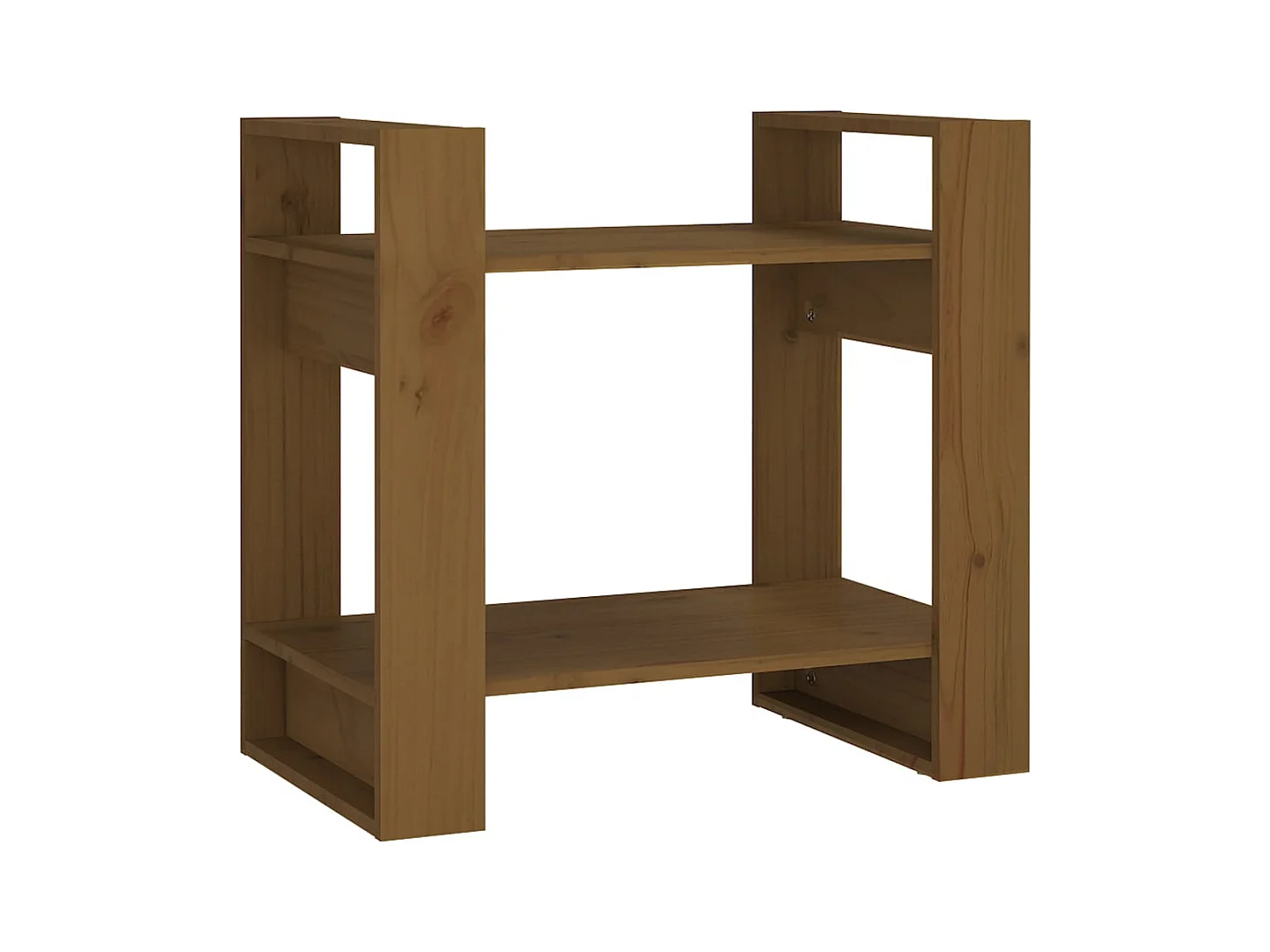 Troyle  Bibliothèque/Cloison Marron miel 60x35x57 cm Bois massif