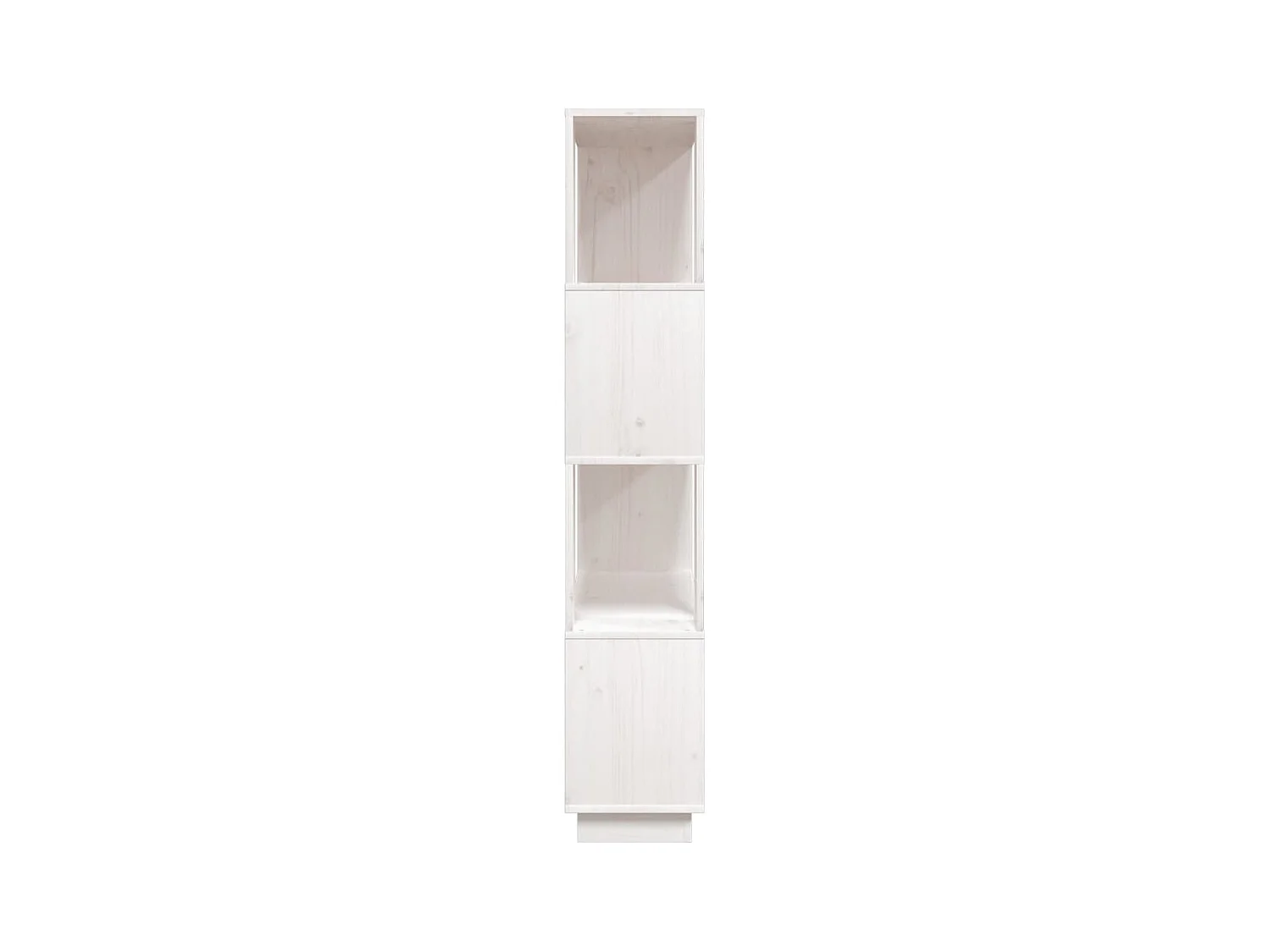 Dilber  Bibliothèque/Séparateur de pièce Blanc 80x25x132 cm Pin massif