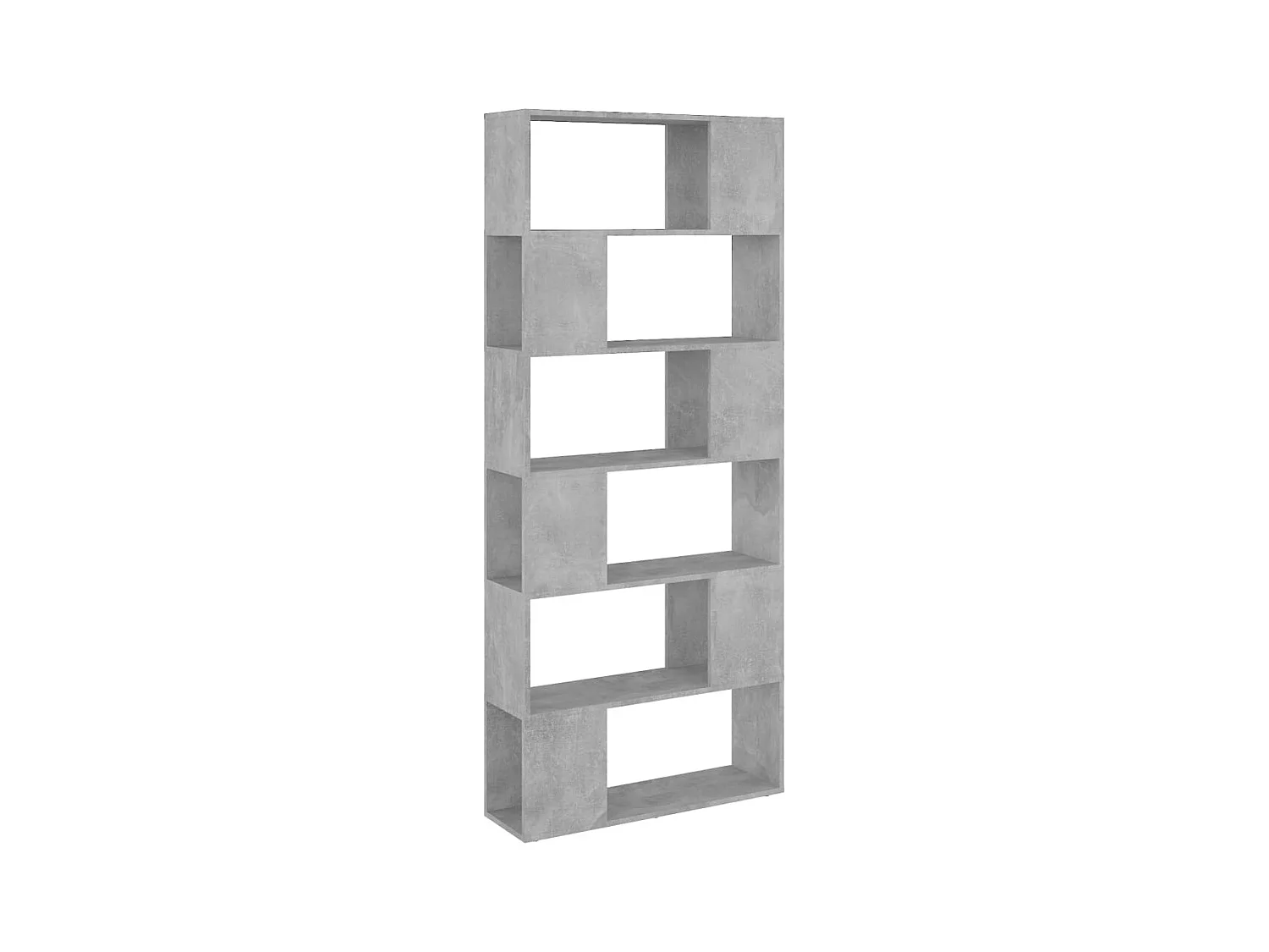 Norman  Bibliothèque/Séparateur de pièce Gris béton Bois d'ingénierie