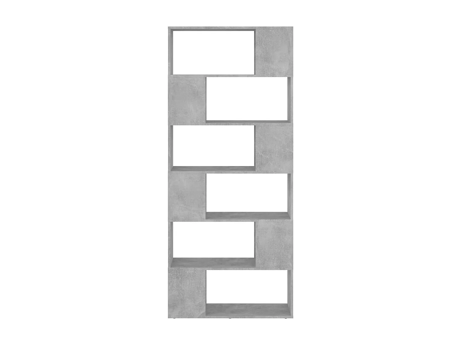 Norman  Bibliothèque/Séparateur de pièce Gris béton Bois d'ingénierie