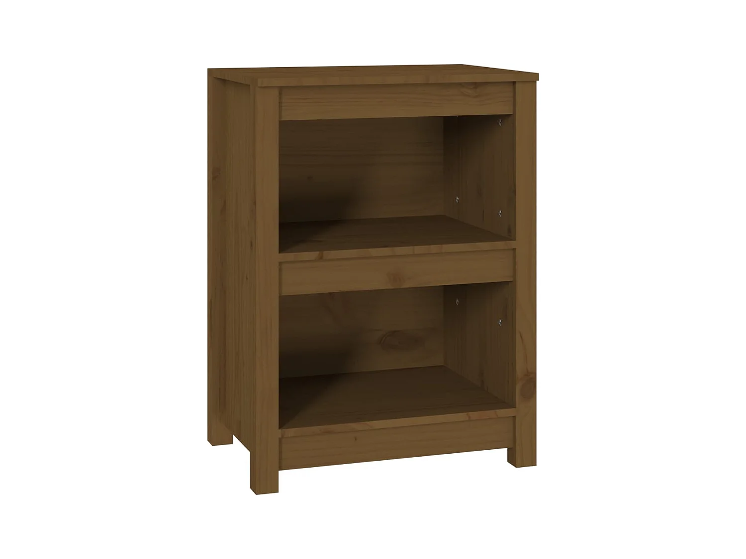 Laurens  Estantería madera maciza de pino marrón miel 50x35x68 cm
