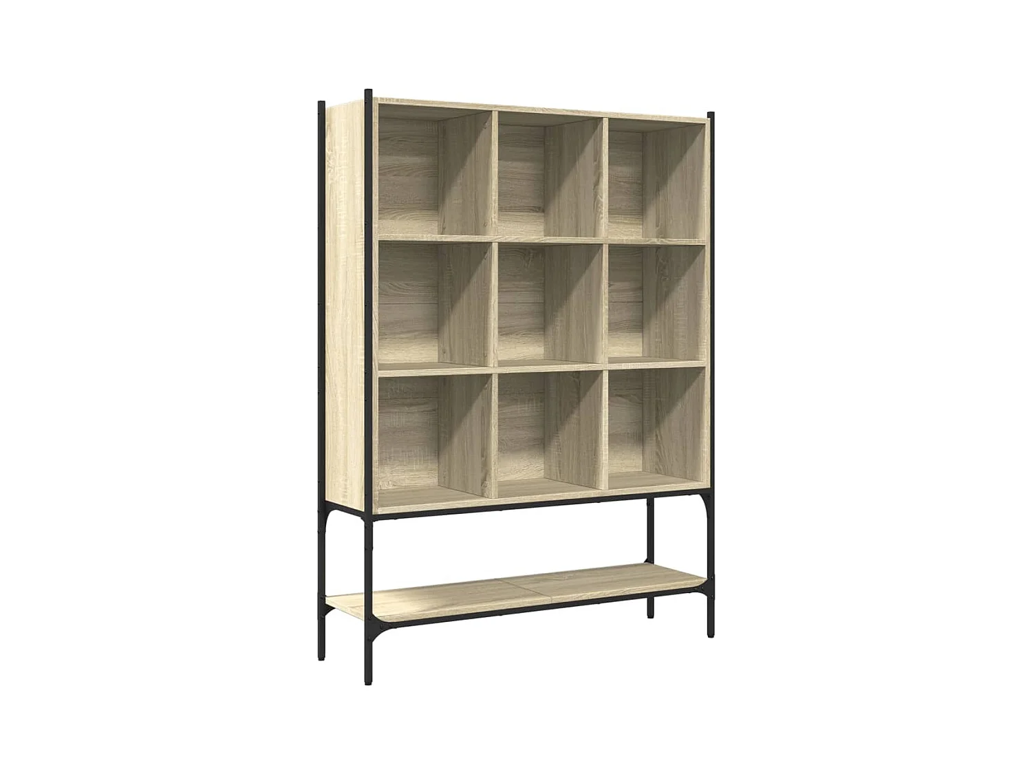 Assen  Boekenkast 102x30x141,5 cm bewerkt hout sonoma eikenkleurig