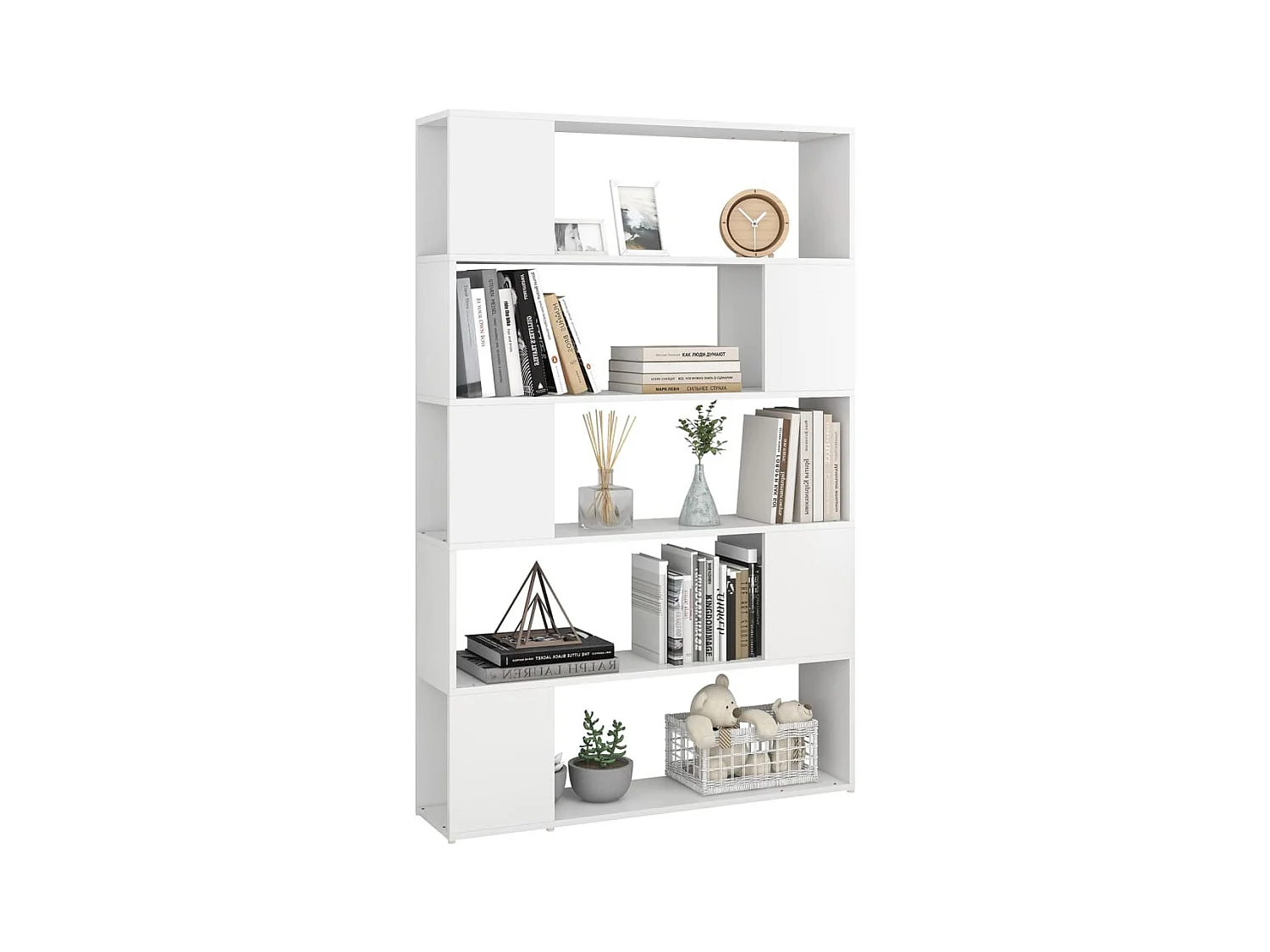 Norman  Bibliothèque Séparateur de pièce Blanc Bois d'ingénierie