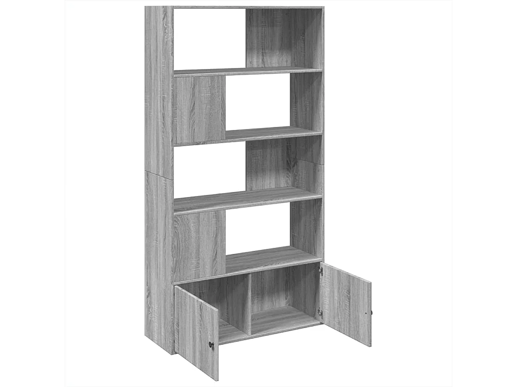 Allentown  Bibliothèque sonoma gris 100x36x189 cm bois d'ingénierie