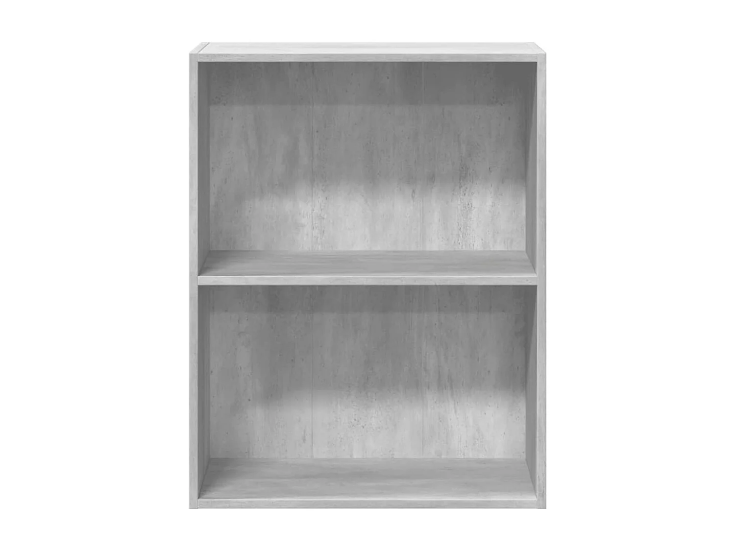 Siro  Bibliothèque à 2 niveaux gris béton bois d'ingénierie