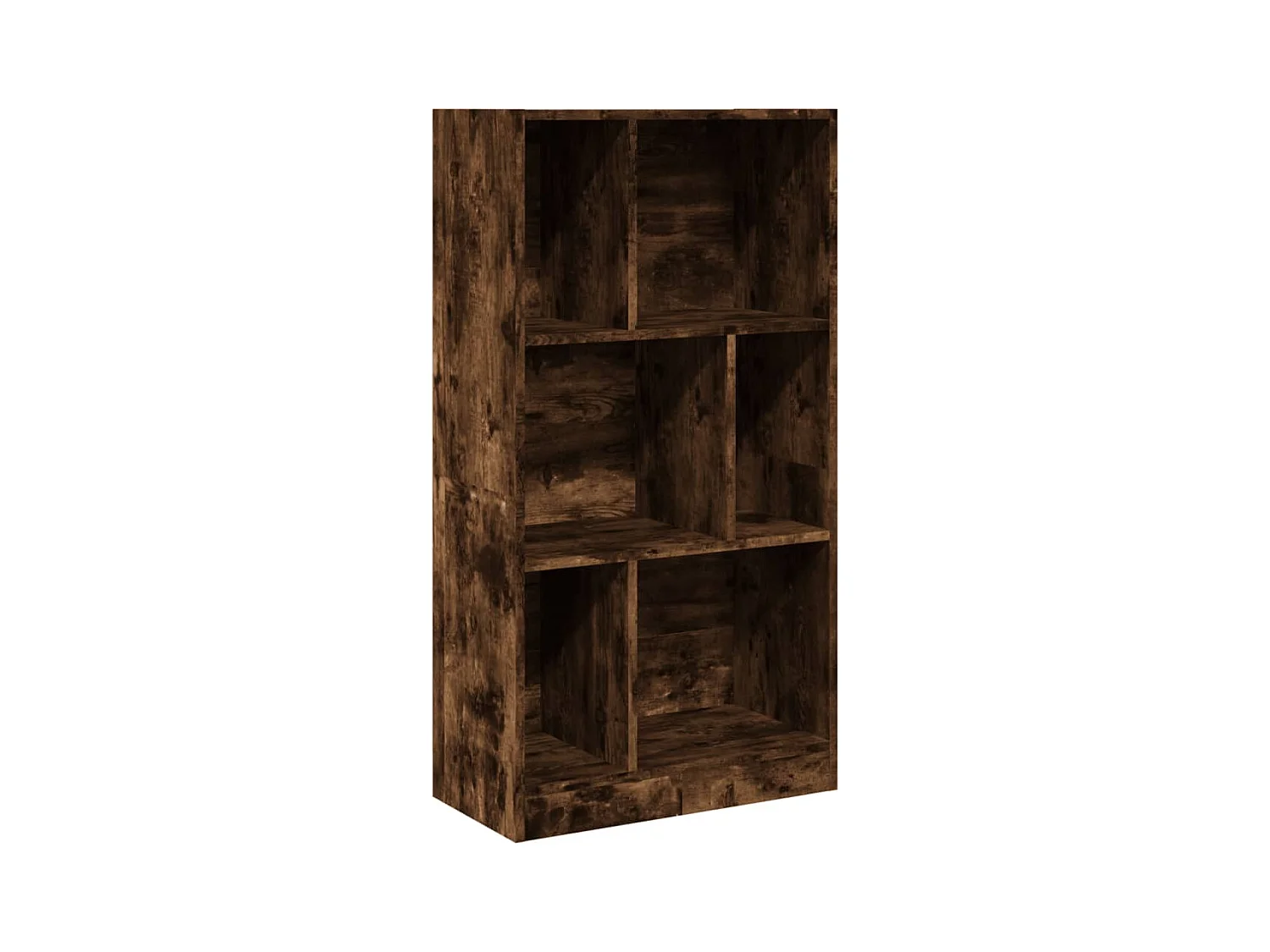 York  Estantería madera de ingeniería roble ahumado 57x28,5x107,5 cm