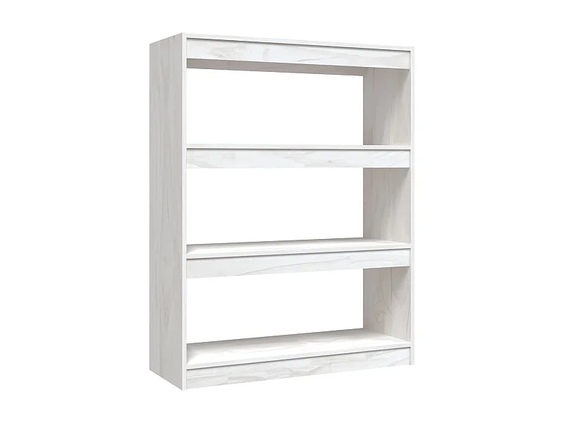 Centerville  Boekenkast/kamerscherm 100x30x103 cm massief grenenhout wit