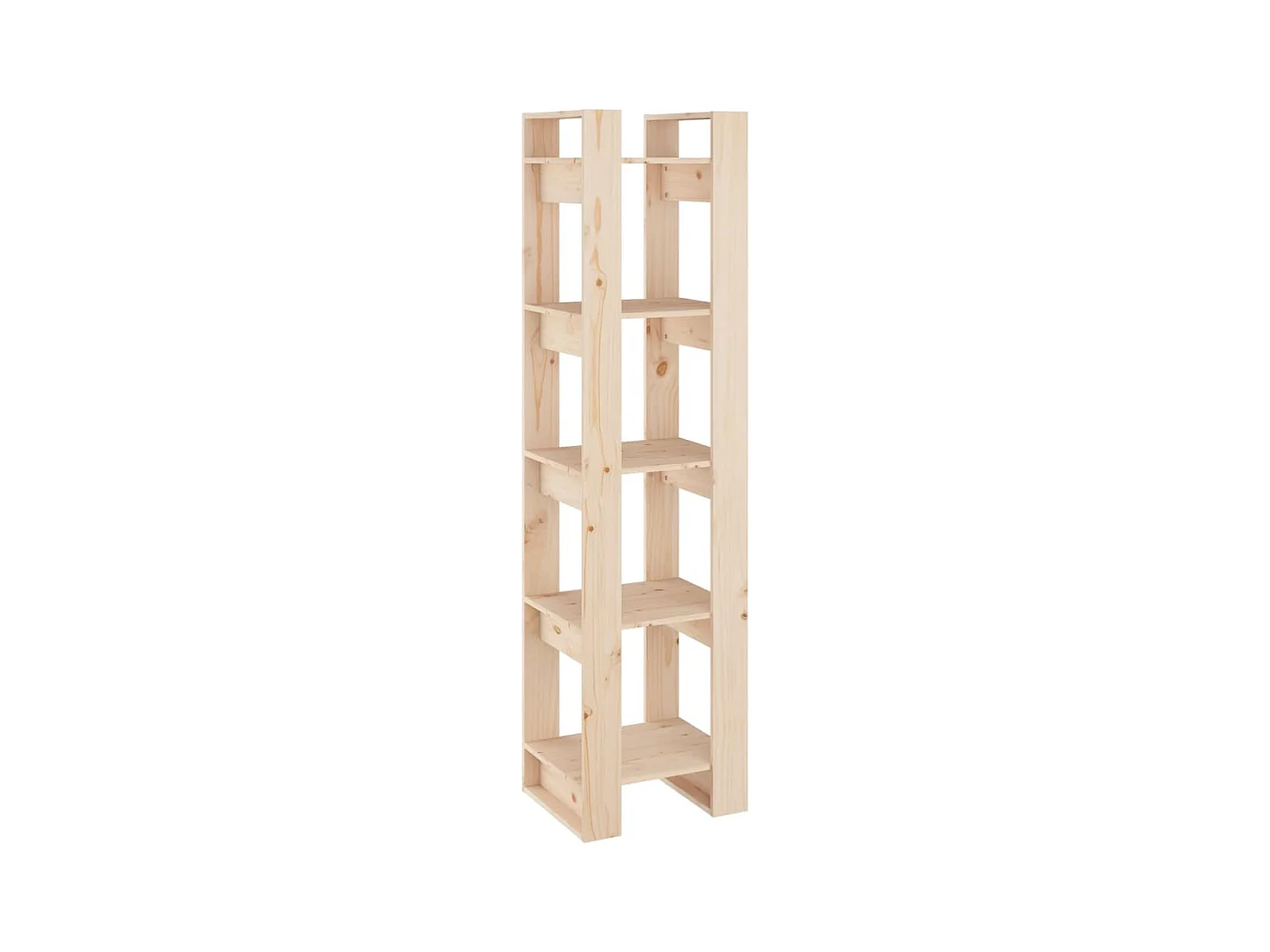 Cyrik  Estantería/divisor de espacios madera maciza pino 41x35x160 cm