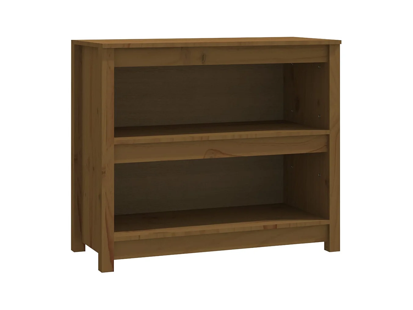 Laurens  Estantería madera maciza de pino marrón miel 80x35x68 cm