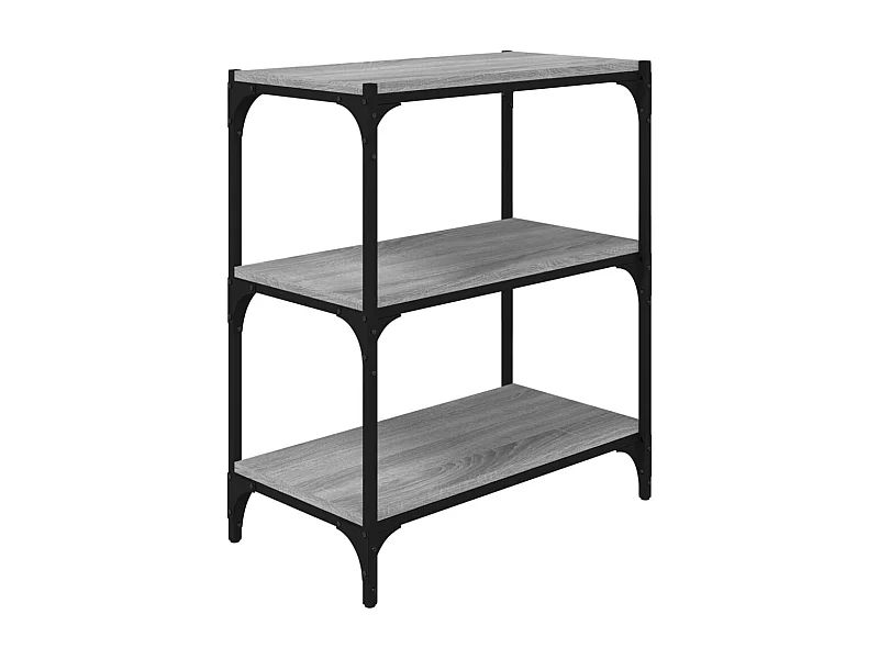 Ventura  Bibliothèque Sonoma gris 60x33x70,5 cm Bois d'ingénierie acier