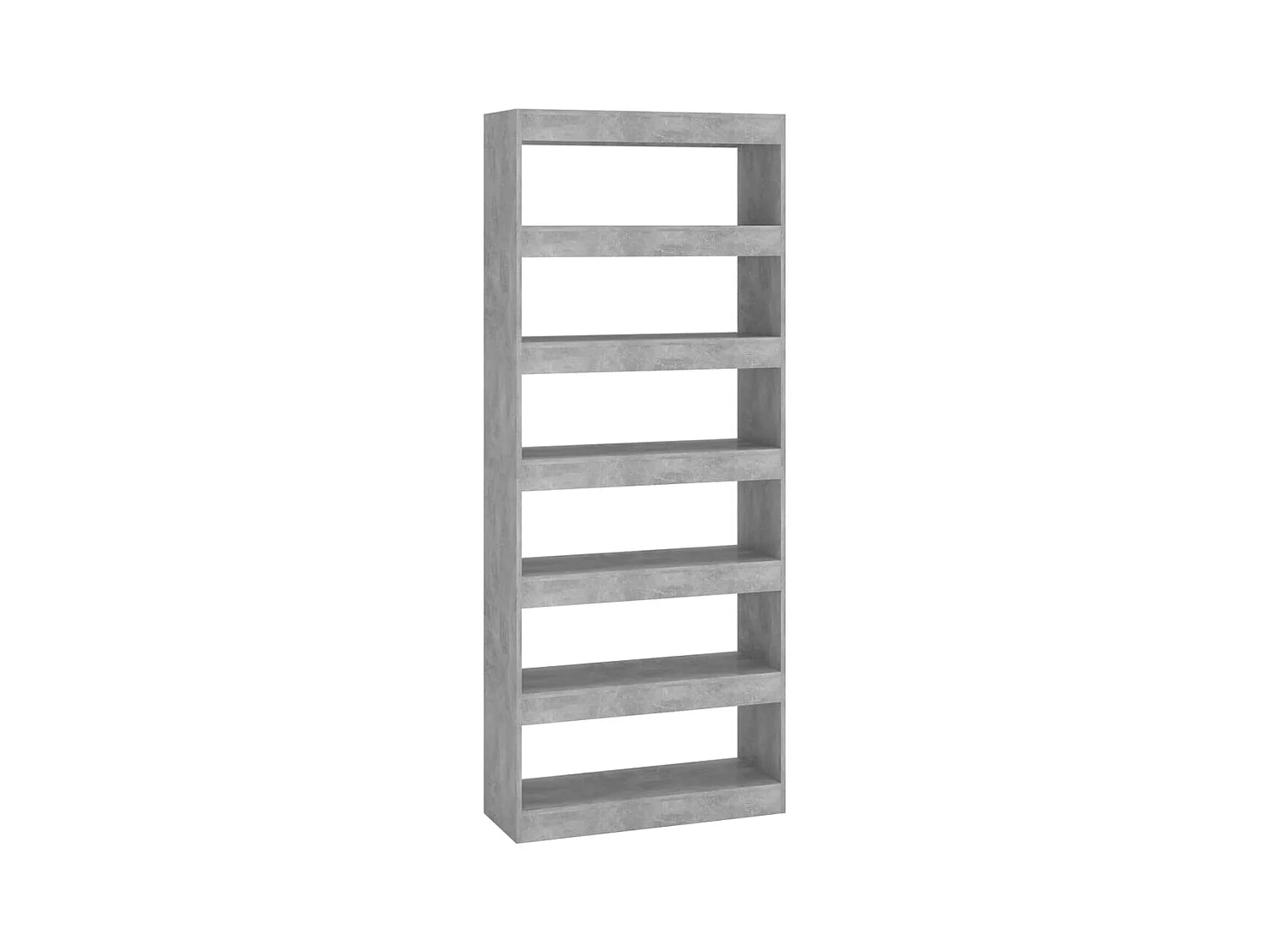 Jakob  Bibliothèque/Séparateur de pièce Gris béton Bois d'ingénierie