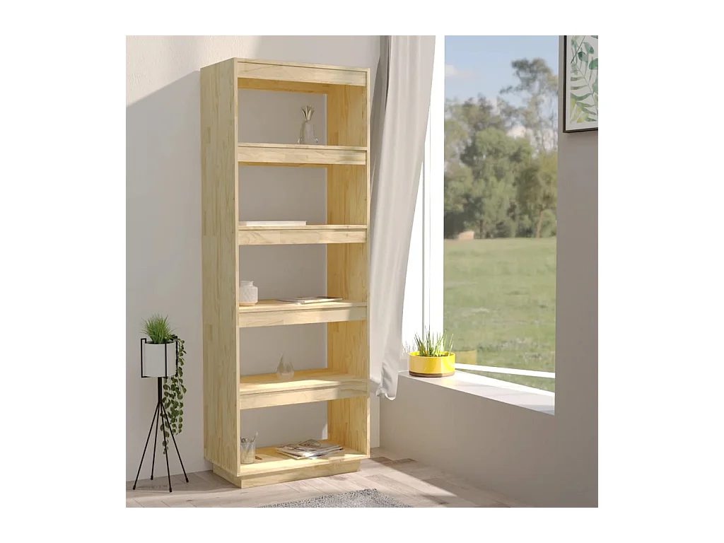 Alisha  Bibliothèque/Séparateur de pièce 60x35x167 cm pin massif