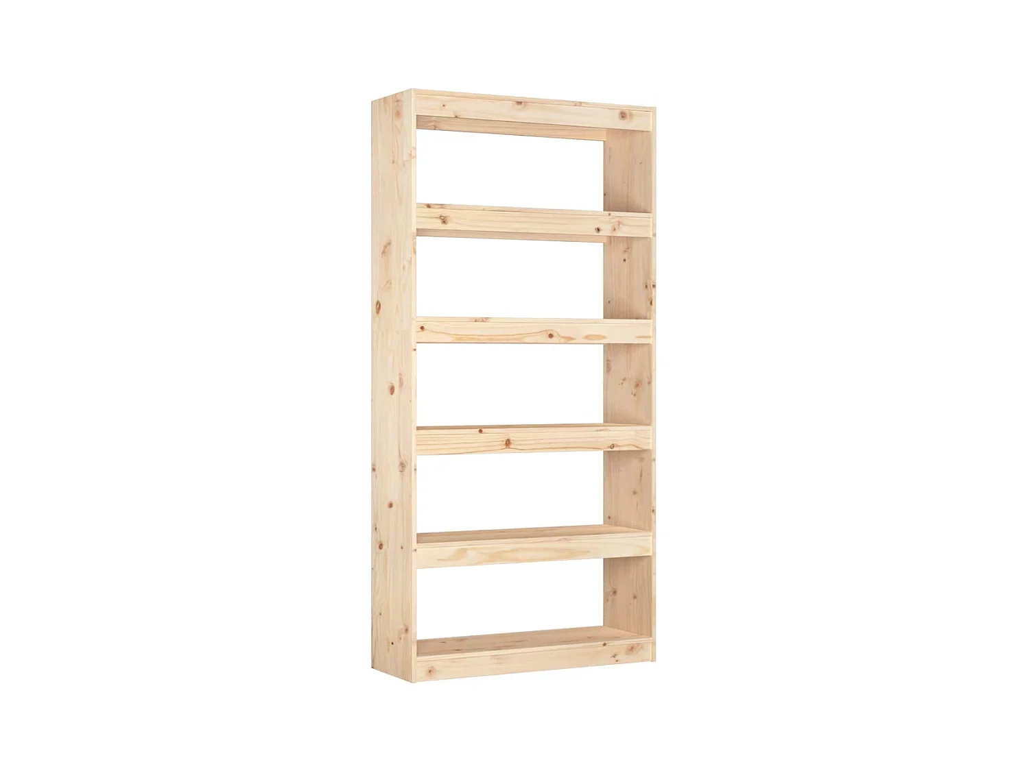 Aruna  Boekenkast/kamerscherm 80x30x167,4 cm massief grenenhout