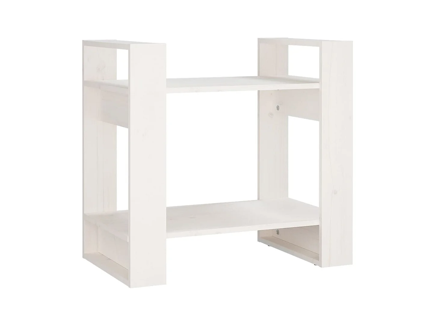 Troyle  Bibliothèque/Séparateur de pièce Blanc 60x35x57 cm Bois de pin