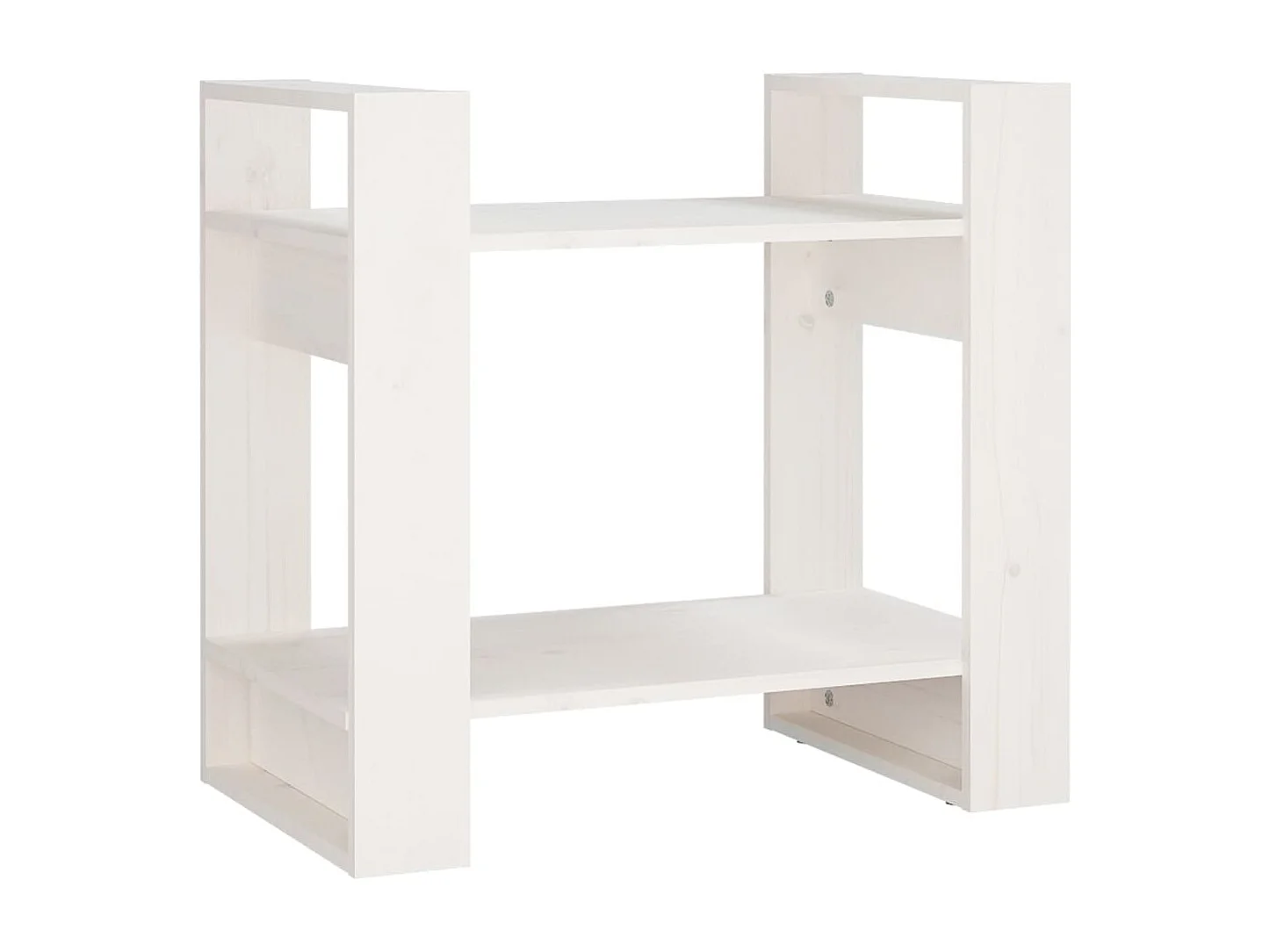 Troyle  Bibliothèque/Séparateur de pièce Blanc 60x35x57 cm Bois de pin