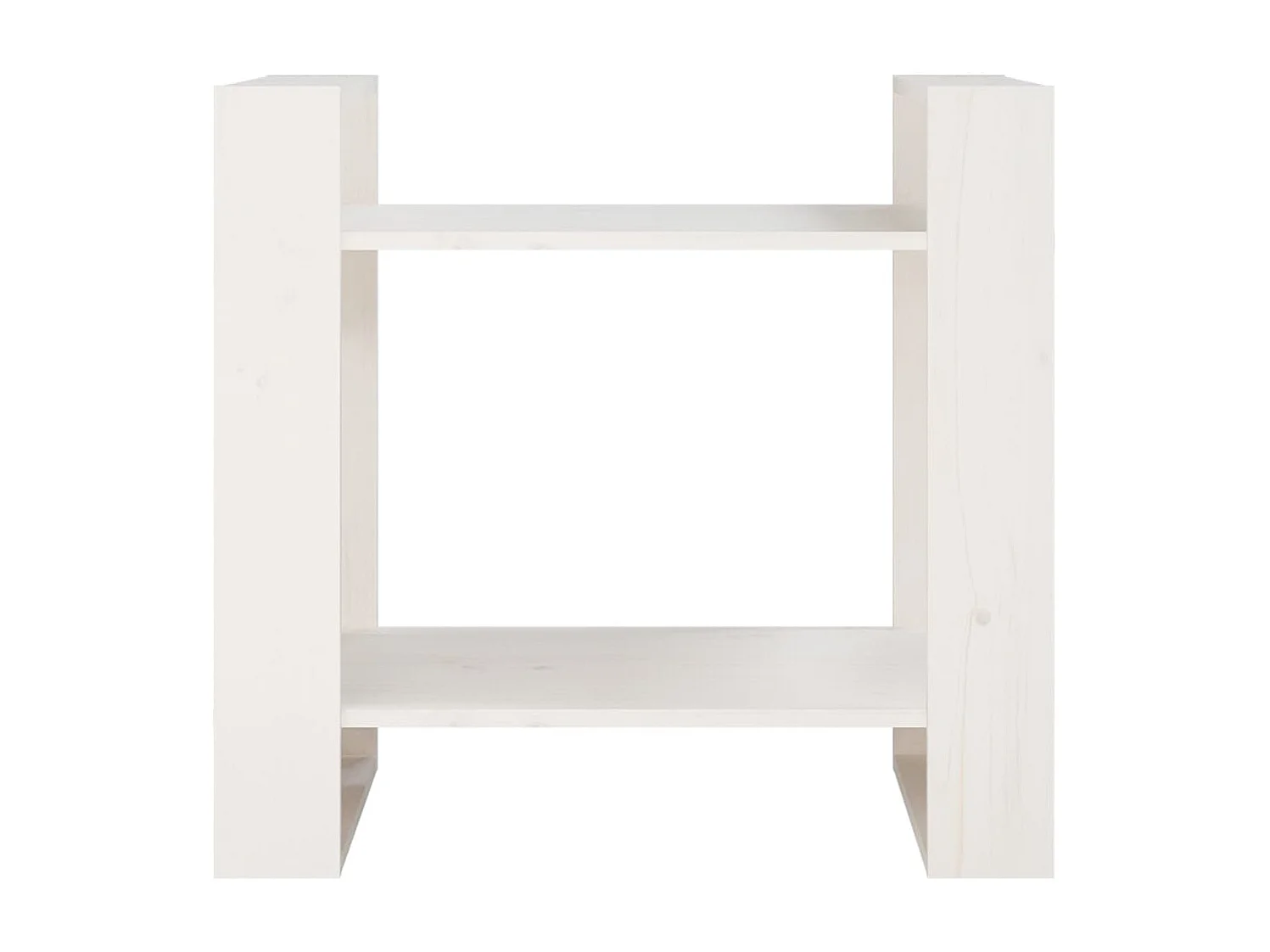 Troyle  Bibliothèque/Séparateur de pièce Blanc 60x35x57 cm Bois de pin