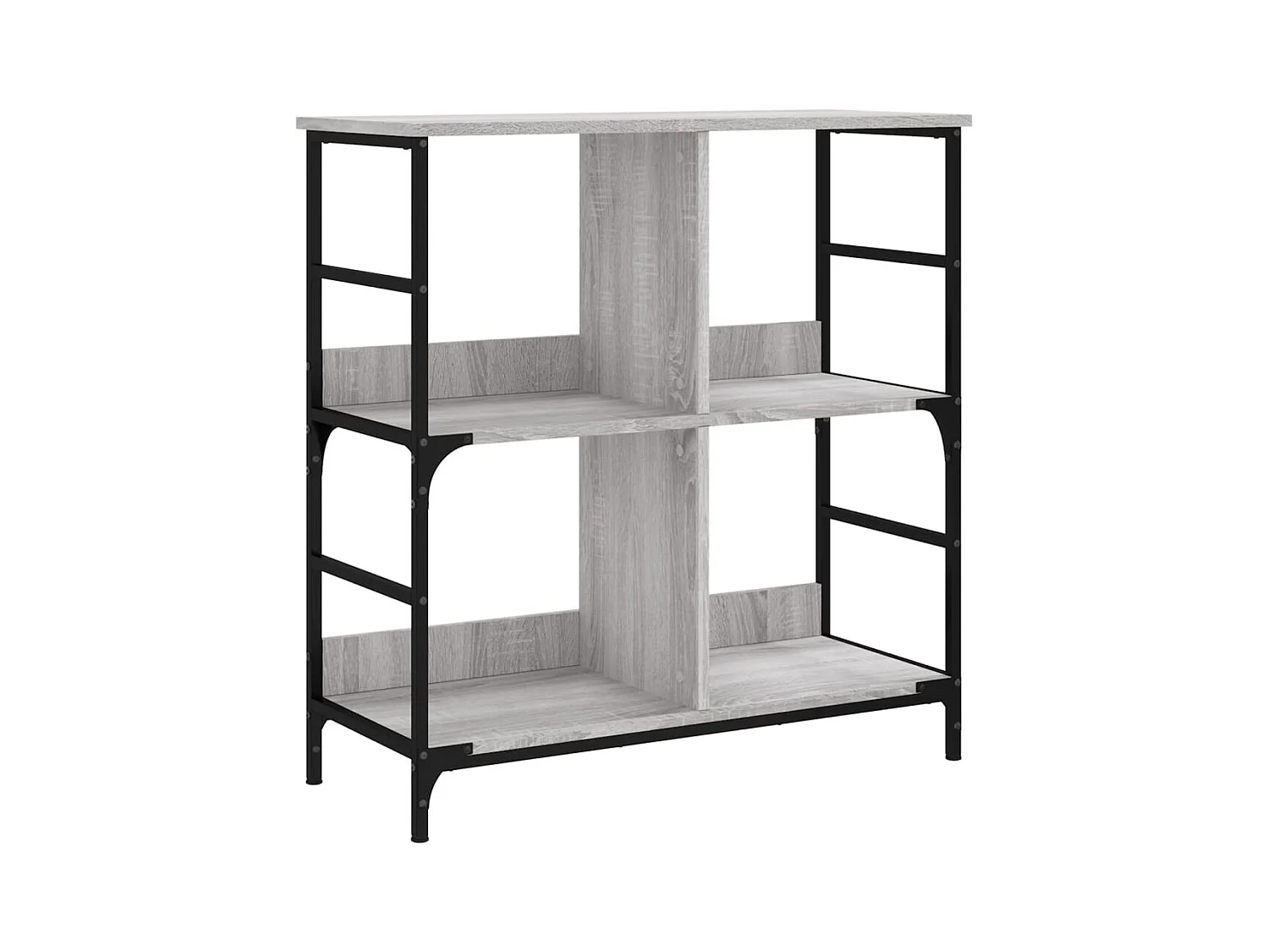 Keith  Bibliothèque sonoma gris 78,5x33x82 cm bois d'ingénierie