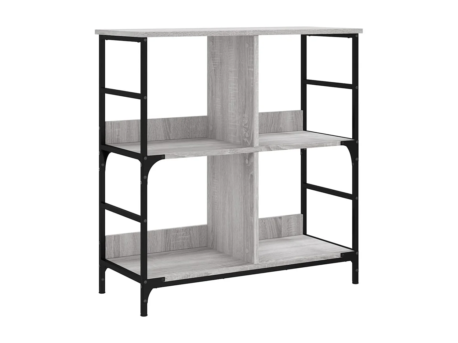 Keith  Bibliothèque sonoma gris 78,5x33x82 cm bois d'ingénierie