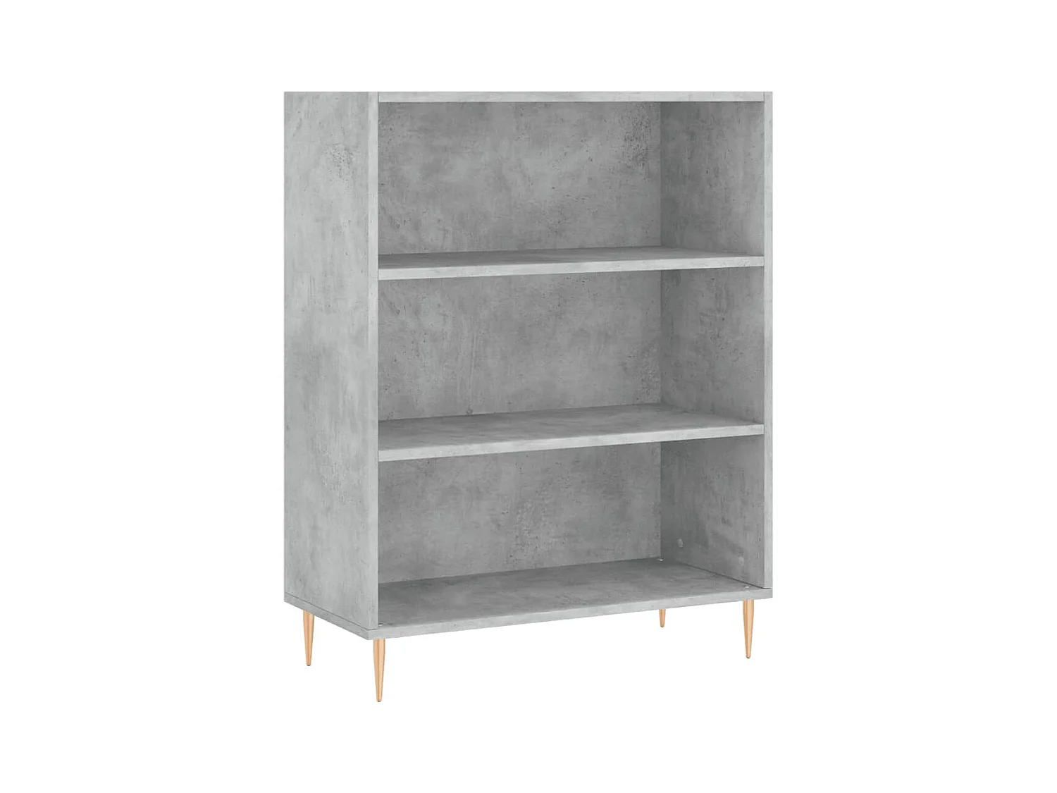 Yme  Bibliothèque gris béton 69,5x32,5x90 cm bois d'ingénierie