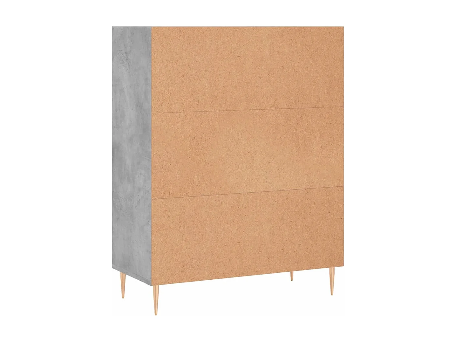 Yme  Bibliothèque gris béton 69,5x32,5x90 cm bois d'ingénierie