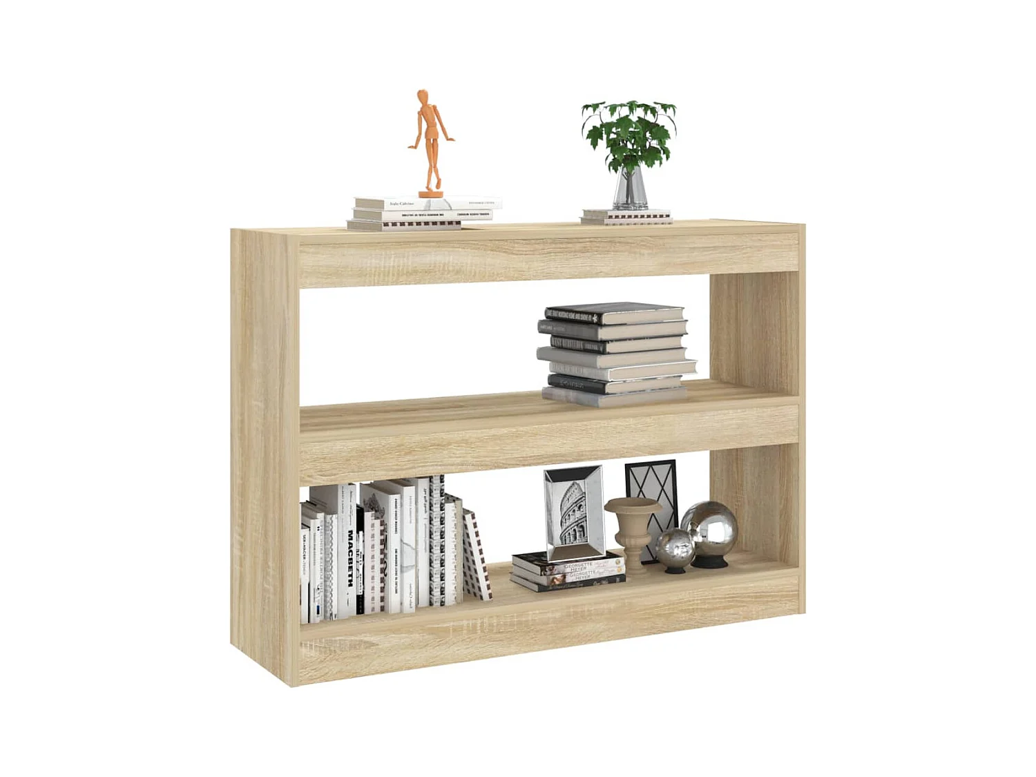 Basma  Bibliothèque/Séparateur de pièce chêne sonoma 100x30x72 cm