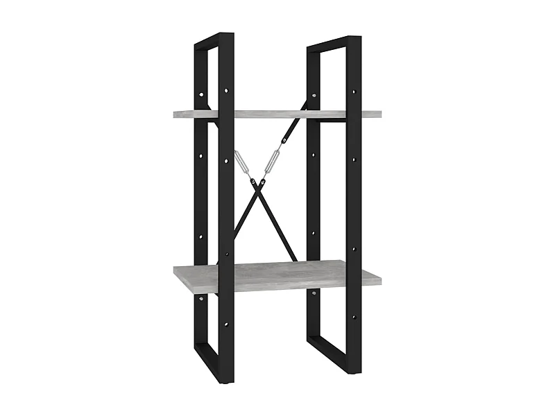 Bowling Green  Boekenkast met 2 schappen 40x30x70 cm bewerkt hout betongrijs