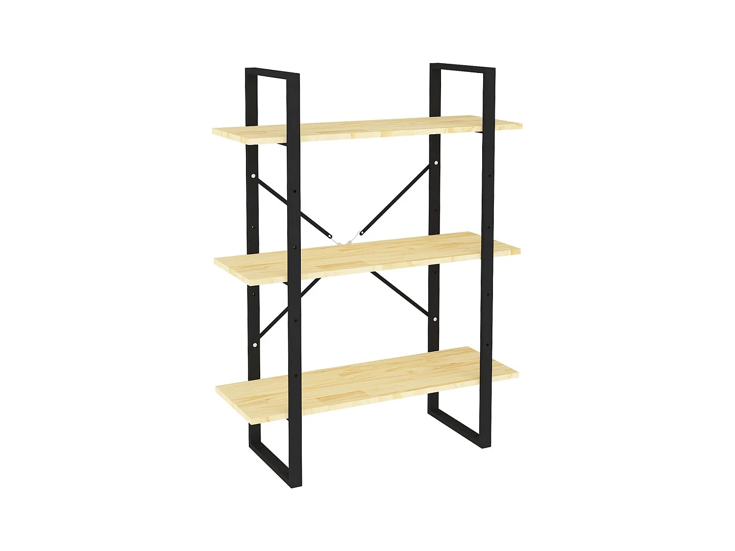 Melvin Dean  Bibliothèque à 3 niveaux 80x30x105 cm Bois de pin massif