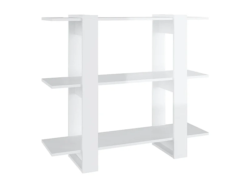 Corydon  Boekenkast/kamerscherm 100x30x87 cm hoogglans wit