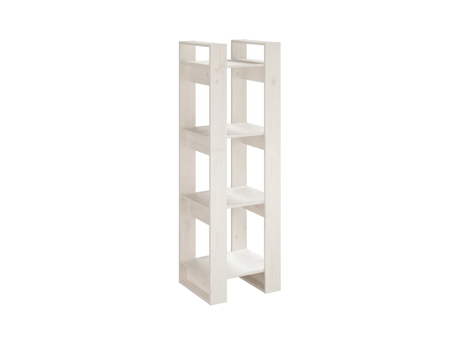 Vera  Bibliothèque/Séparateur de pièce Blanc 41x35x125 cm Pin solide