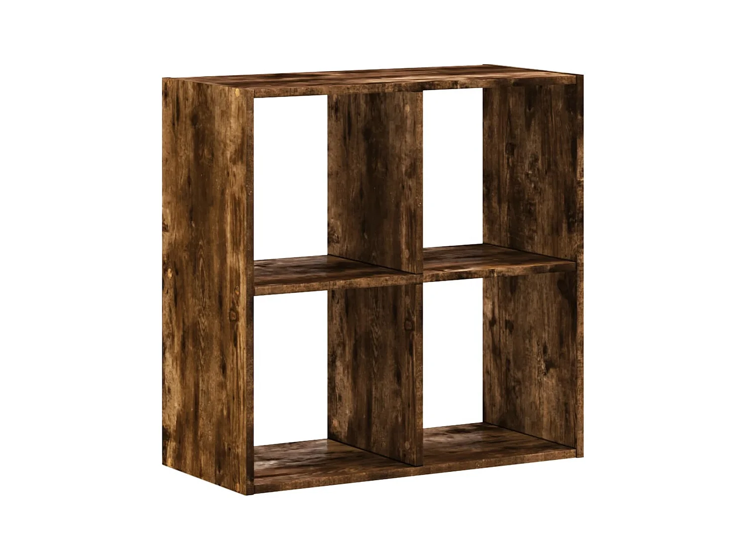 Digna  Estantería de madera ingeniería roble ahumado 68,5x32x68,5 cm