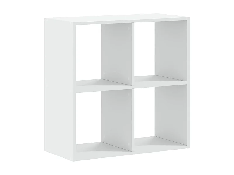 Digna  Estantería de madera de ingeniería blanca 68,5x32x68,5 cm