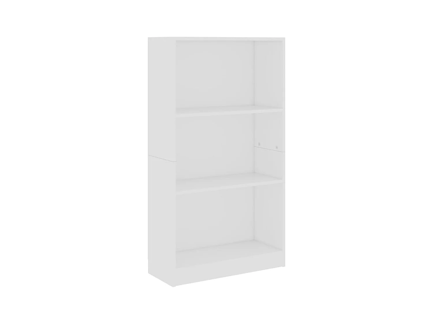 Jairo  Bibliothèque 3 niveaux Blanc 60x24x109 cm Bois d'ingénierie