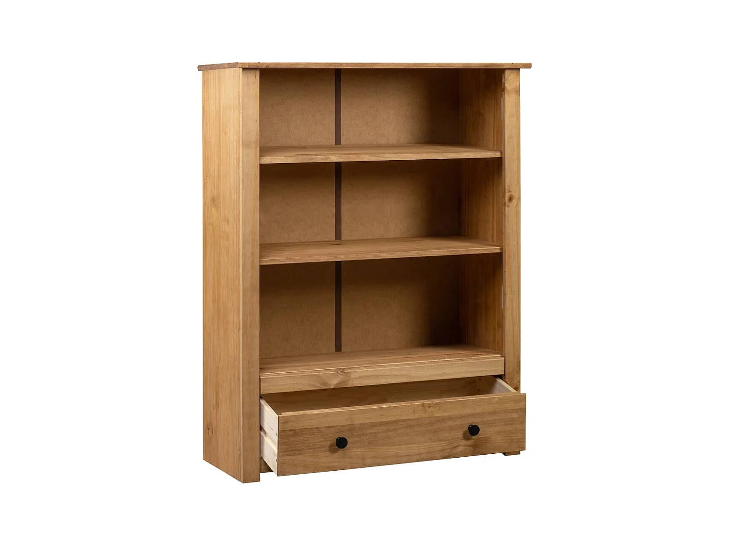 Dina  Bibliothèque 80x35x110 cm Bois de pin massif Assortiment Panama